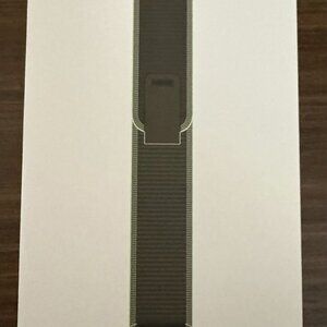 Apple Watch Band - Trail Loop - 49mm - Green/Neon - S/M - Black Titanium Finish